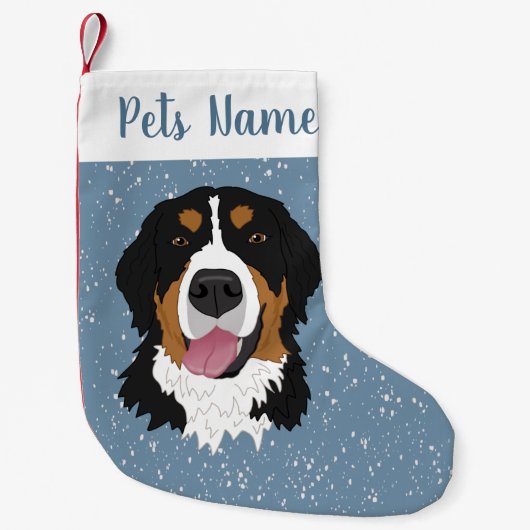 Holiday Kerstmis Bernese Mountain Dog Kleine Kerstsok (Voorkant)