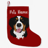 Holiday Kerstmis Bernese Mountain Dog   Kleine Kerstsok (Voorkant)