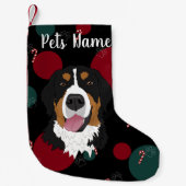 Holiday Kerstmis Bernese Mountain Dog  Kleine Kerstsok (Voorkant)