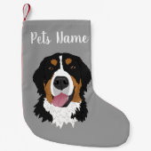 Holiday Kerstmis Bernese Mountain Dog Kleine Kerstsok (Voorkant)