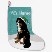 Holiday Kerstmis Bernese Mountain Dog Small Chris Kleine Kerstsok (Voorkant)