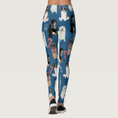 Holiday Kerstmis Grote Honden Leggings (Achterkant)
