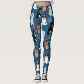 Holiday Kerstmis Grote Honden Leggings (Voorkant)