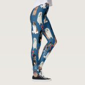 Holiday Kerstmis Grote Honden Leggings (Rechts)