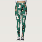 Holiday Kerstmis Grote Honden Leggings (Voorkant)
