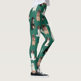 Holiday Kerstmis Grote Honden Leggings