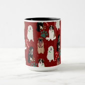 Holiday Kerstmis Grote Honden Mok (Midden)