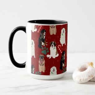 Holiday Kerstmis Grote Honden Mok