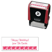 Holiday Kerstmis Holly 4Regina Zelfinktende Stempel (In situ)