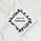 Holiday Kerstmis Holly Berry Tree Bedankjes Labels (Achterkant)