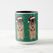 Holiday Kerstmis Leonberger Mok (Midden)