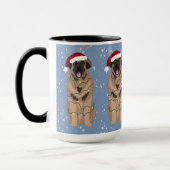 Holiday Kerstmis Leonberger Mok (Links)