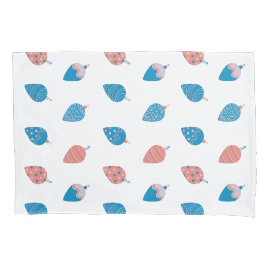 Holiday kerstsierpatroonbouwkundigen Baubles Kussensloop (Voorkant)