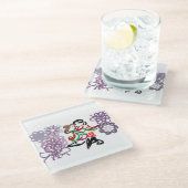 Holiday Kiss  Glazen Onderzetter (Schuin)