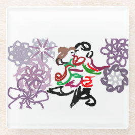 Holiday Kiss  Glazen Onderzetter