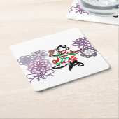 Holiday Kiss  Kartonnen Onderzetters (Schuin)