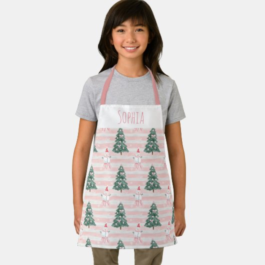 Holiday Kitchen Apron for Children Christmas Gift Schort (Insitu)