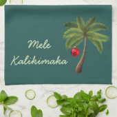 Holiday Kitchen Towel-Mele Kalikimaka Theedoek (Gevouwen)