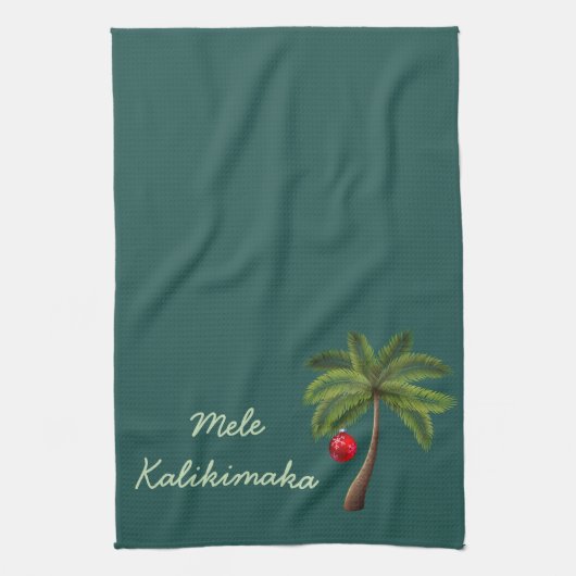 Holiday Kitchen Towel-Mele Kalikimaka Theedoek (Verticaal)