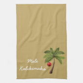 Holiday Kitchen Towel-Mele Kalikimaka Theedoek (Verticaal)