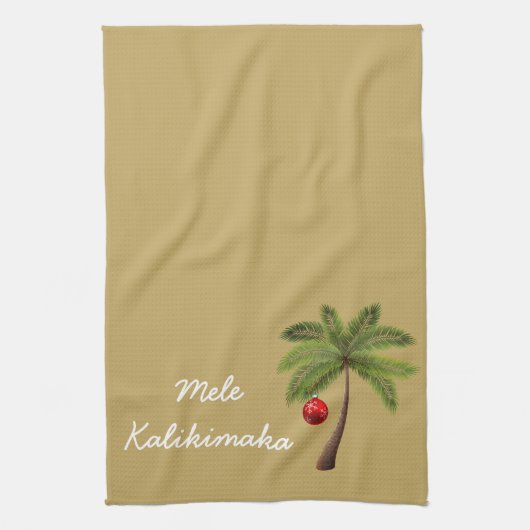 Holiday Kitchen Towel-Mele Kalikimaka Theedoek (Verticaal)