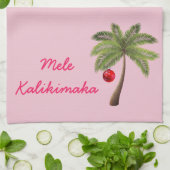 Holiday Kitchen Towel-Mele Kalikimaka Theedoek (Gevouwen)