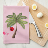 Holiday Kitchen Towel-Mele Kalikimaka Theedoek (Quarter Fold)