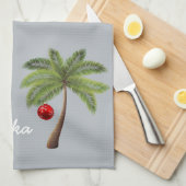 Holiday Kitchen Towel-Mele Kalikimaka Theedoek (Quarter Fold)