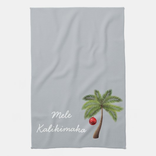 Holiday Kitchen Towel-Mele Kalikimaka Theedoek (Verticaal)