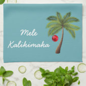 Holiday Kitchen Towel-Mele Kalikimaka Theedoek (Gevouwen)
