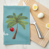 Holiday Kitchen Towel-Mele Kalikimaka Theedoek (Quarter Fold)
