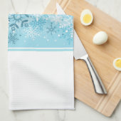 Holiday Kitchen Towel-Snowflakes Theedoek (Quarter Fold)