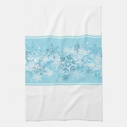 Holiday Kitchen Towel-Snowflakes Theedoek (Verticaal)