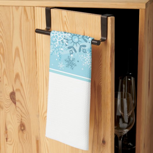 Holiday Kitchen Towel-Snowflakes Theedoek (Derde Gevouwen)