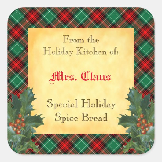 Holiday Kitchen van Holly Pset Baking Sticker (Voorkant)