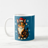 Holiday Kitten Cute Christmas Cat Design Uni Koffiemok (Links)