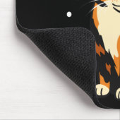 Holiday Kitten Cute Christmas Cat Design Uni Long Muismat (Hoek)