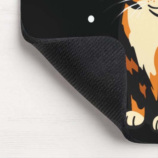 Holiday Kitten Cute Christmas Cat Design Uni Long  Muismat (Hoek)