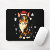 Holiday Kitten Cute Christmas Cat Design Uni Long Muismat (Met muis)