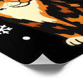 Holiday Kitten Cute Christmas Cat Design Uni Long Poster (Hoek)