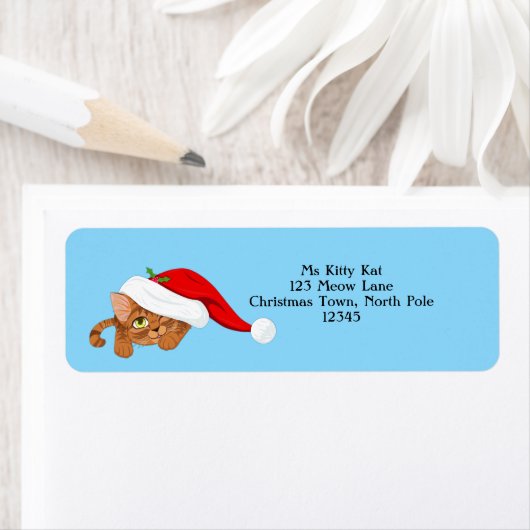 Holiday Kitten Etiket (Insitu)
