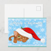 Holiday Kitten Holiday Briefkaart (Voorkant / Achterkant)