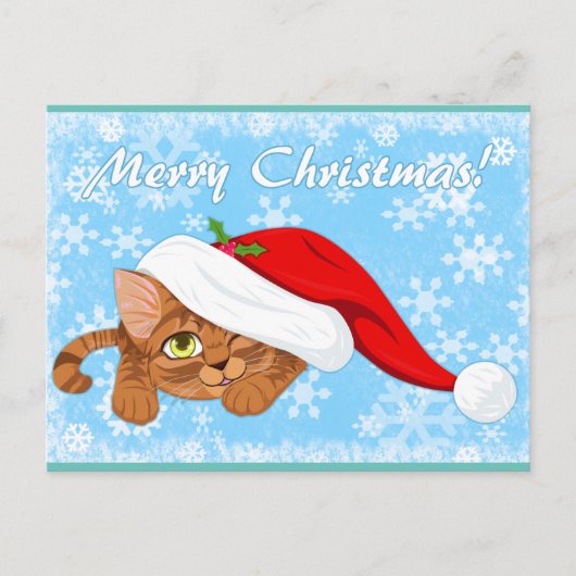 Holiday Kitten Holiday Briefkaart (Voorkant)