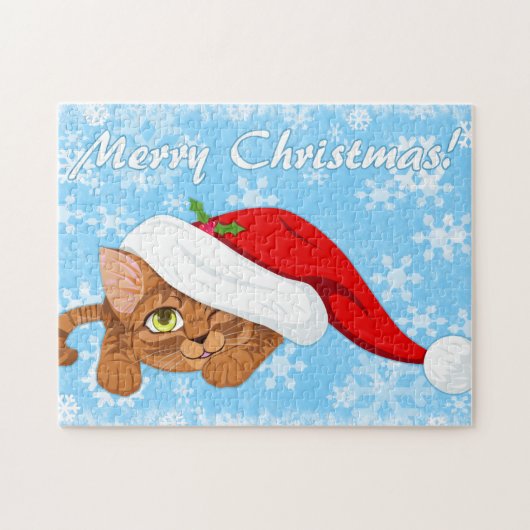 Holiday Kitten Legpuzzel (Horizontaal)