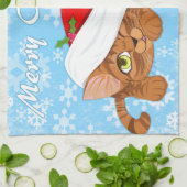 Holiday Kitten Theedoek (Gevouwen)