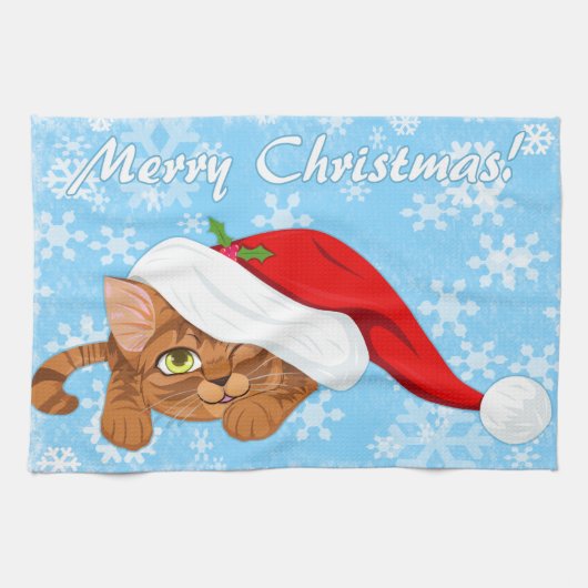 Holiday Kitten Theedoek (Horizontaal)