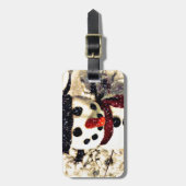 Holiday Laat het Schattig Snowman sneeuwen Bagagelabel (Voorkant verticaal)