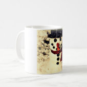 Holiday Laat het Schattig Snowman sneeuwen Koffiemok (Voorkant links)