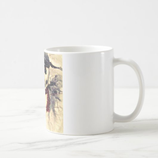 Holiday Laat het Schattig Snowman sneeuwen Koffiemok (Rechts)