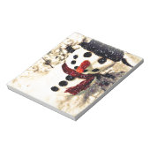 Holiday Laat het Schattig Snowman sneeuwen Notitieblok (Linkerzijde)